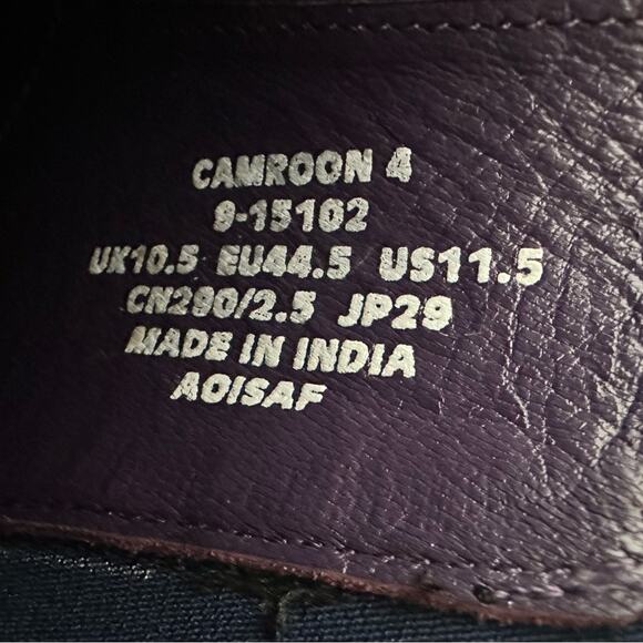 Ted Baker Camroon 4 Chelsea Boot Black Navy Paisley Purple US 11.5 - Picture 8 of 12